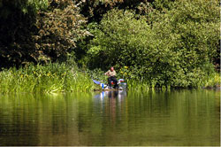 Angler on Mapperley Reservoir