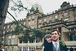 newly married couple at County Hall