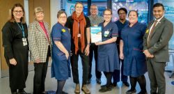 Group with the Breast Feeding Welcome Here Award at Chesterfield Royal Hospital
