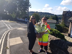 Councillor Abbott and Denise Elliott