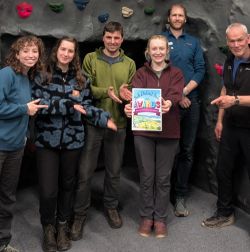 White Hall staff with the award