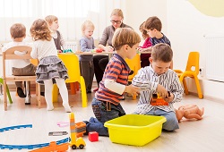 Children in a classroom