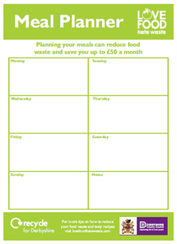 meal planner, love food hate waste