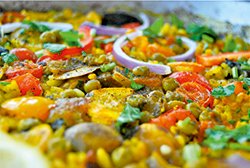 vegetable paella