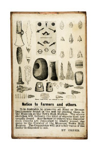 historic notice to farmers about archaeology