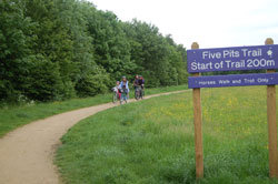 Cycling on the Five Pits Trail