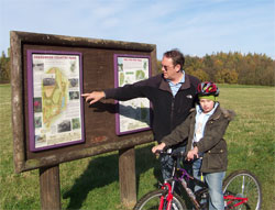 Adult and child in Grassmoor Country Park