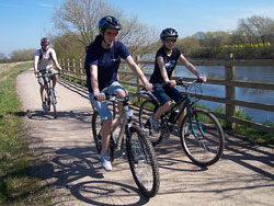 Three bikers