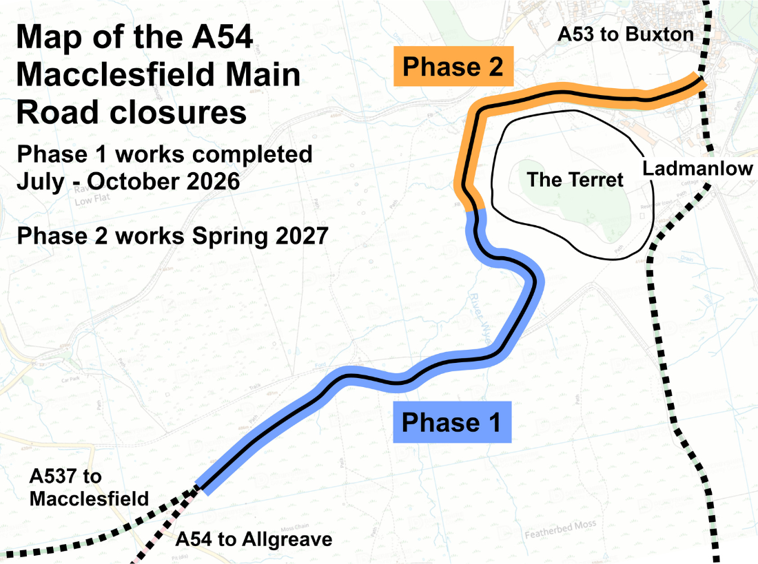 A54 closures