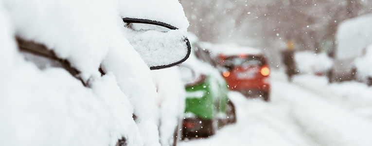 snowy road