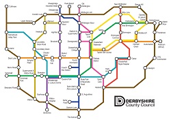 Chesterfield Cycle Network map